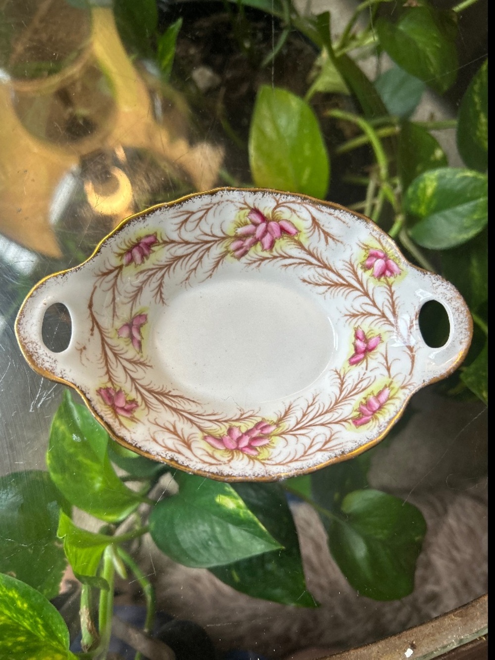 Vintage Robert Allan Heather Bells Bone China Bon Bon Dish England